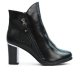 Bottine noire en simili cuir