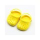 3 Pairs  18 Inch Doll Hole Shoes Summer Beach Sandals Slippers(Yellow)