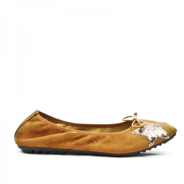 Ballerine confort camel